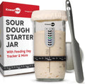 KneadAce Sourdough Starter Kit - Date Marked Jar + Tools