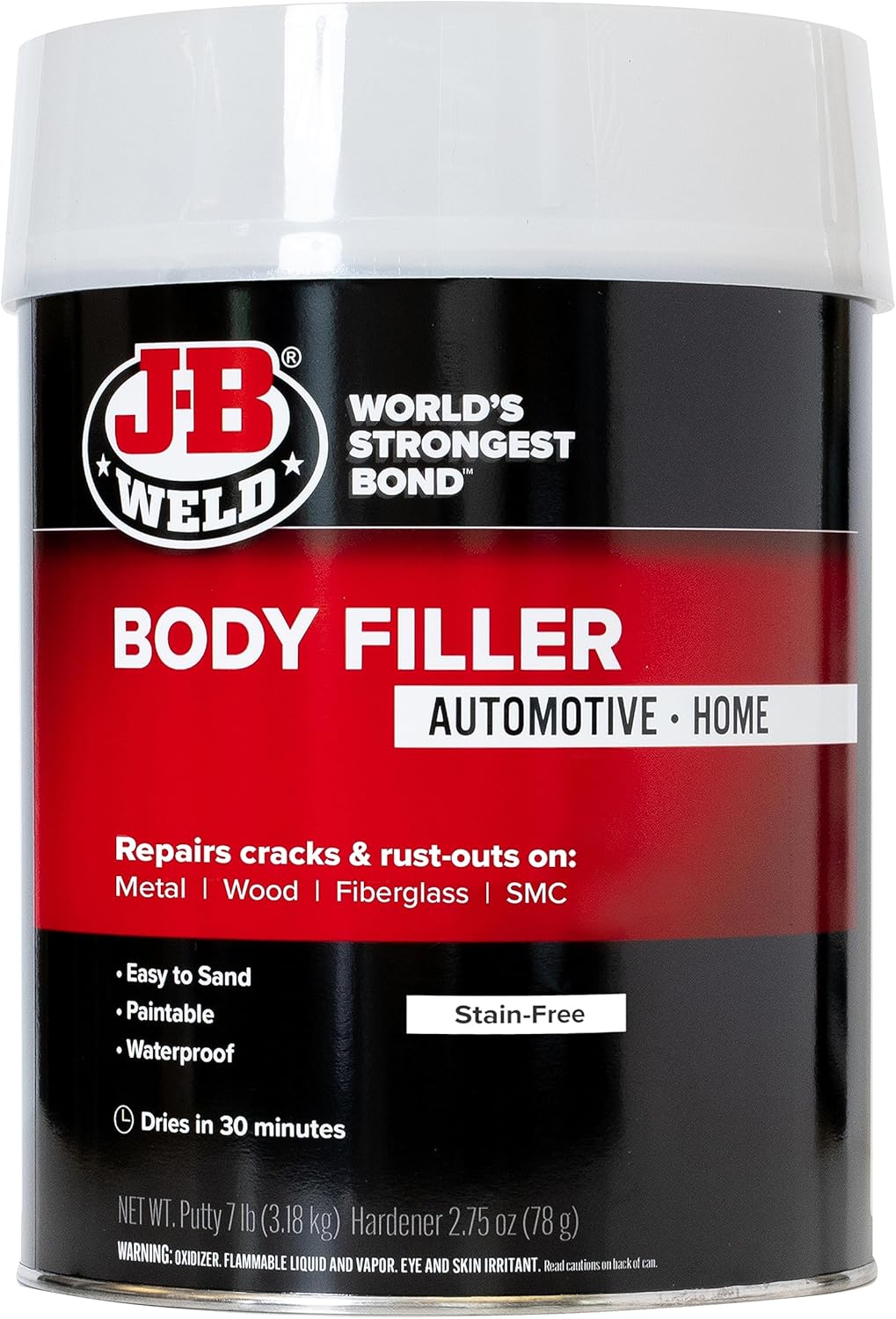 J-B Weld Body Filler - Durable 1 Gallon Automotive Repair Solution