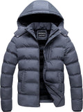 CREATMO US Men's Puffer Jacket Waterproof Winter Parka (Style YPT8)
