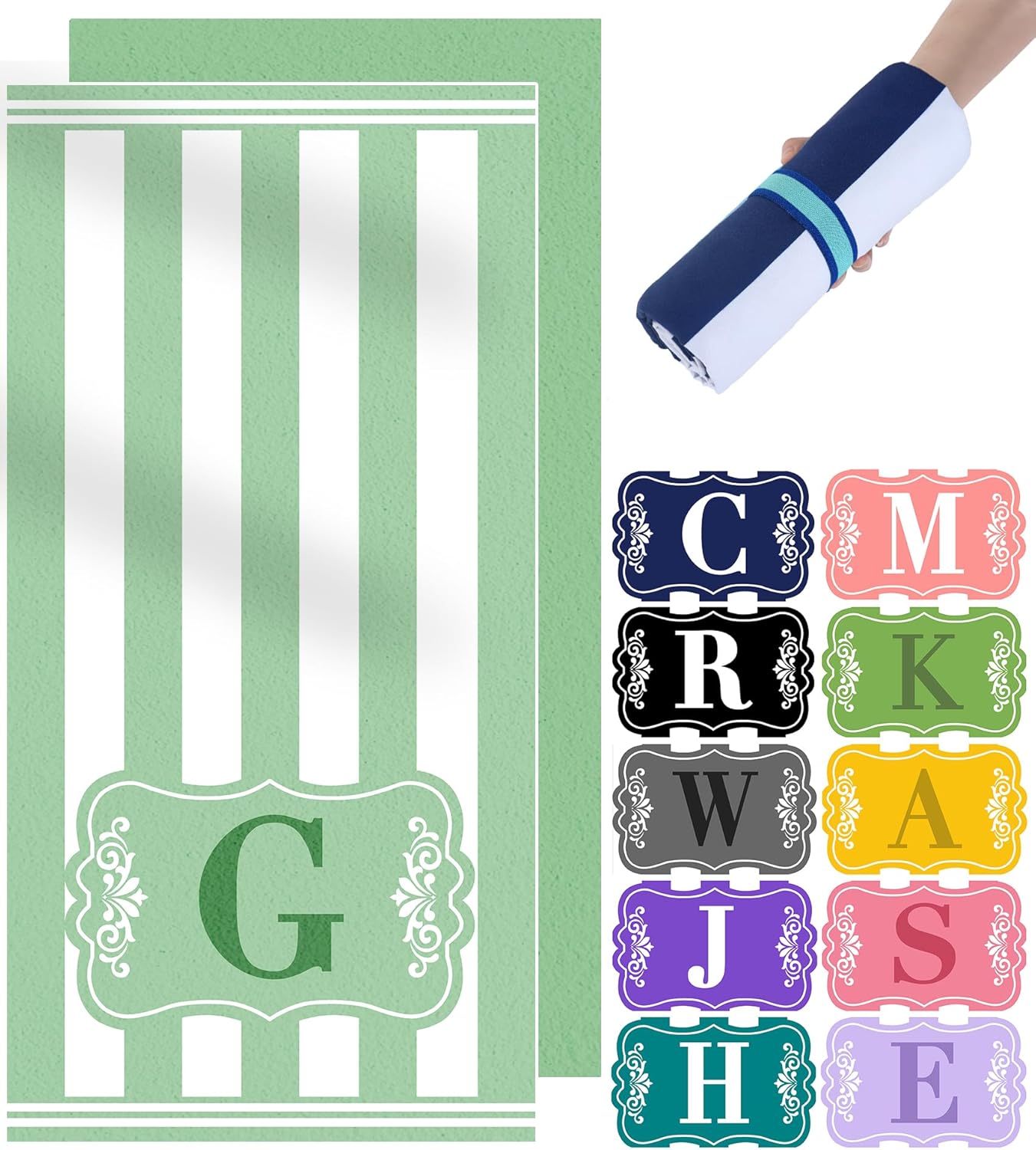 Personalized Monogrammed Beach Towel - Antfuny