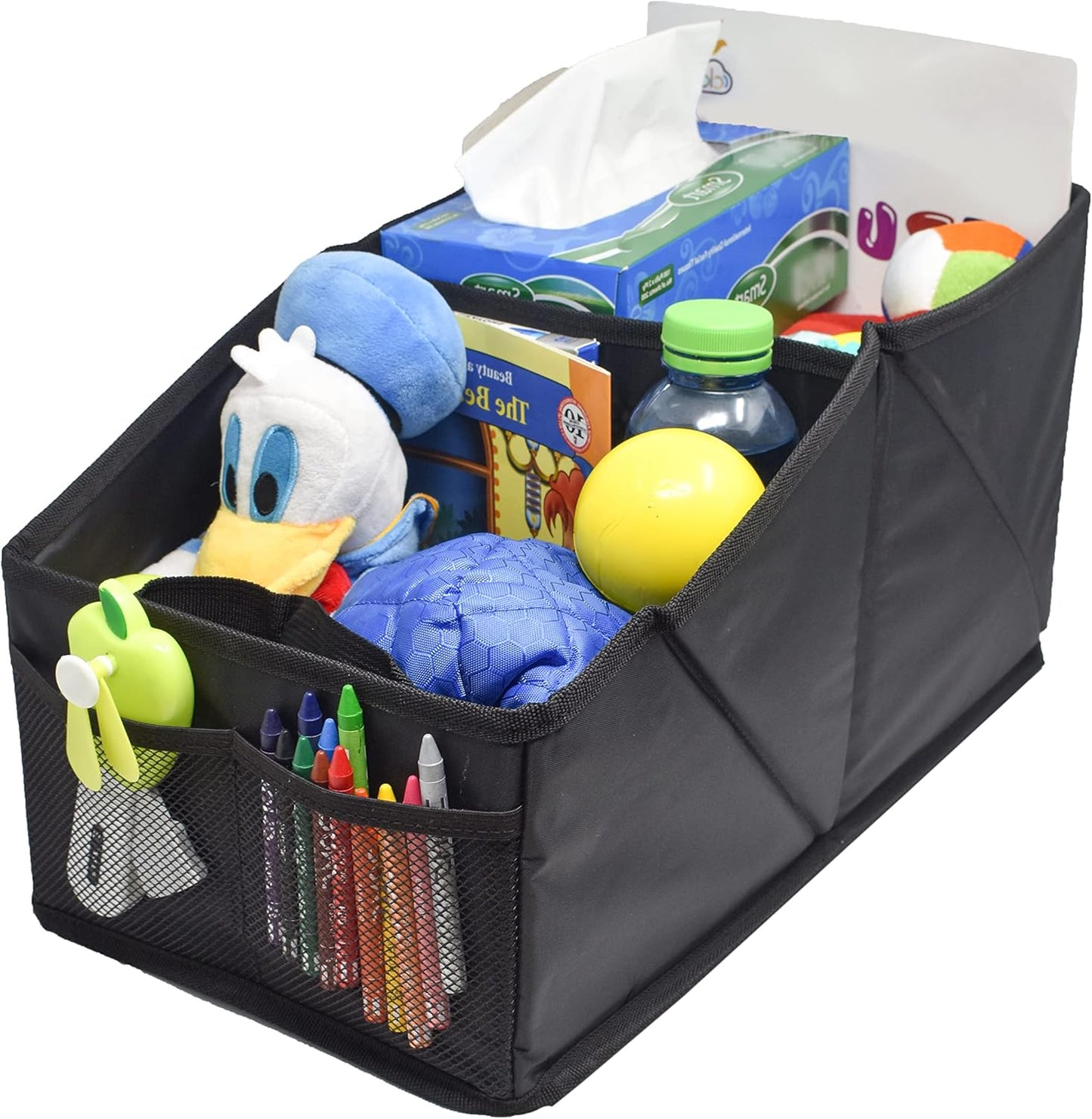 Foldable EcoNour Car Seat Organizer | 8 Compartments | Console Storage