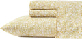 Twin Cotton Percale Sheets - Heirloom Ditzy Gold Twin Set