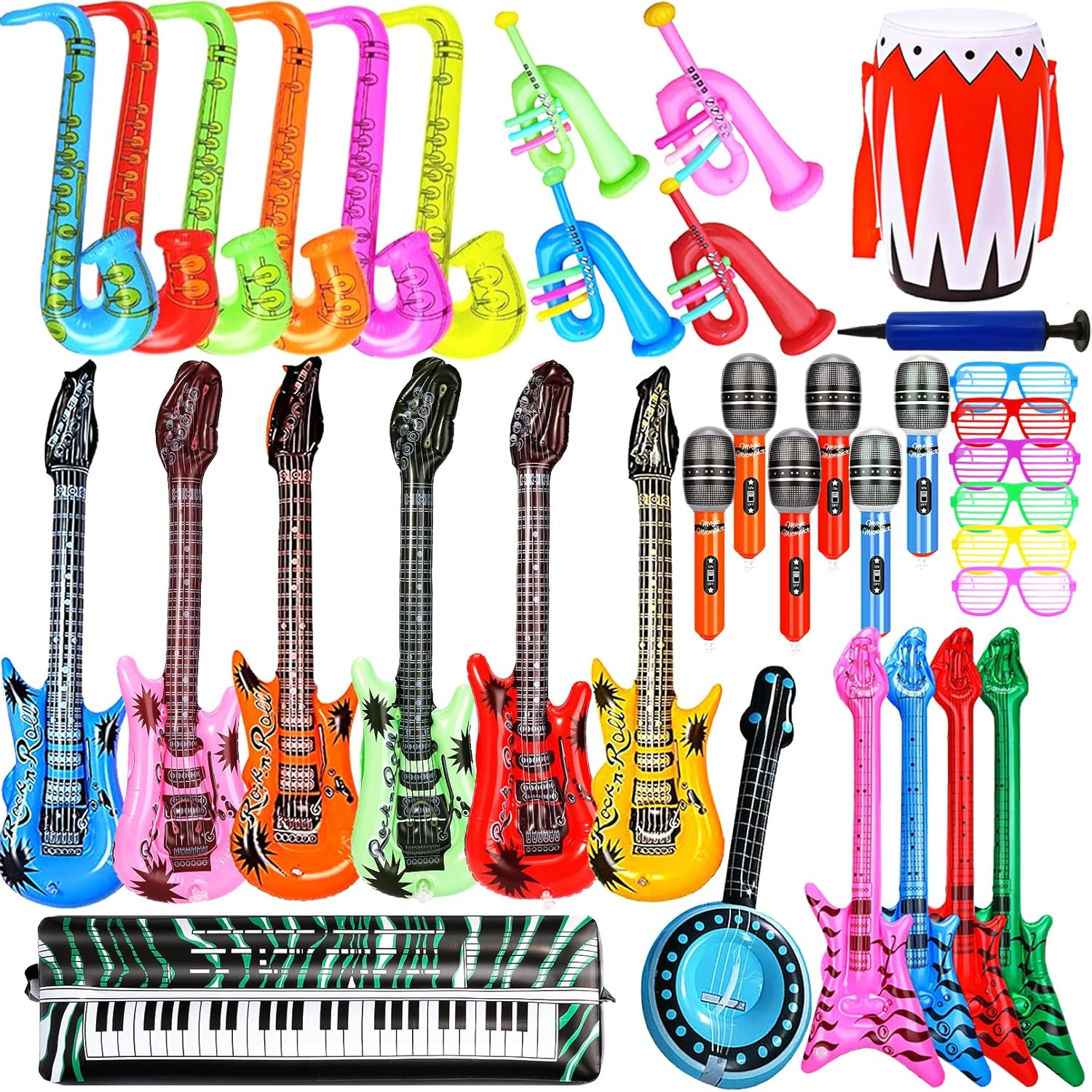 Inflatable Rock Star Toy Set - Musical Fun Bundle