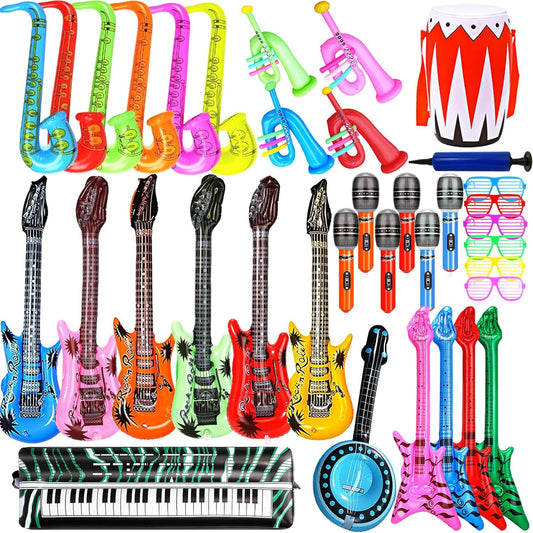 Inflatable Rock Star Toy Set - Musical Fun Bundle