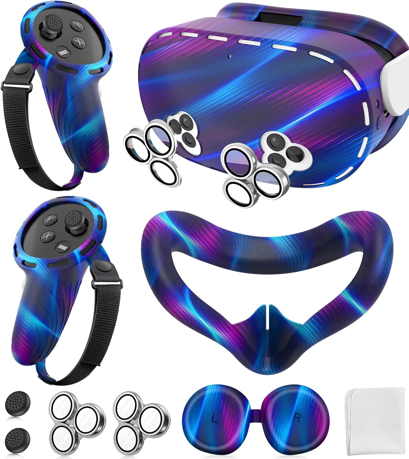 Silicone Cover Set for Meta Quest 3S - Comprehensive Protection