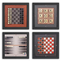 Magnetic Canvas Game Set 18in Square - Modern Wall Play Art
