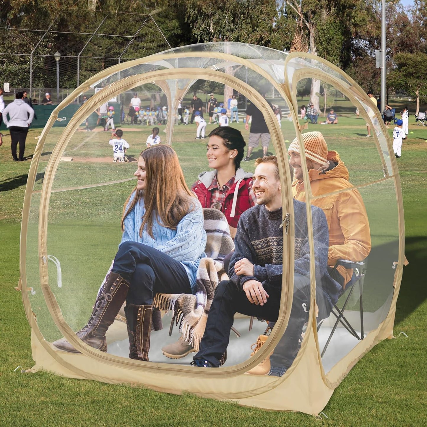 Instant Shelter: Clear All-Weather Sports Tent