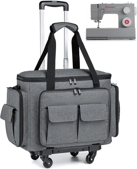 Rolling Sewing Machine Case - Portable & Spacious