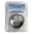 1878-CC Morgan Dollar MS65 PCGS - Certified Carson City Silver