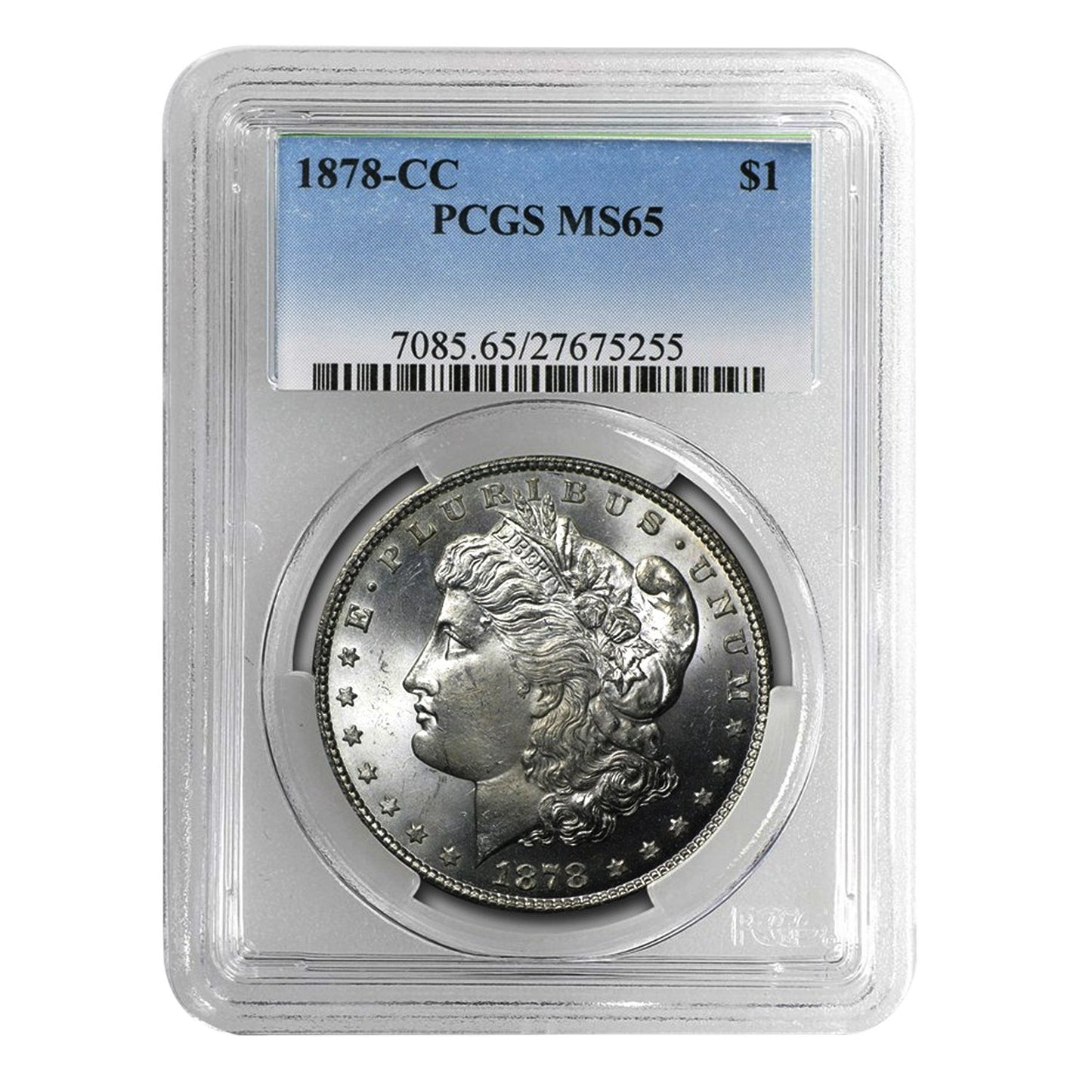 1878-CC Morgan Dollar MS65 Coin with 90% Silver Content