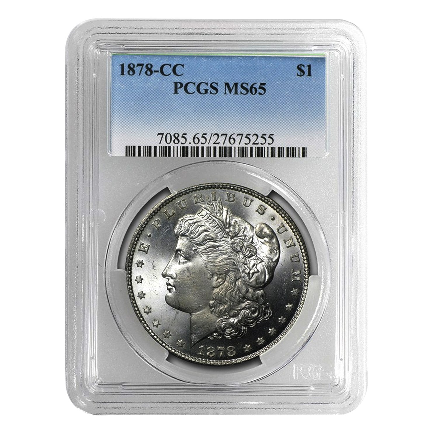 1878-CC Morgan Dollar MS65 Coin with 90% Silver Content