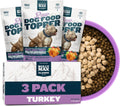 Bully Max Freeze-Dried Turkey Dog Food Toppers 3-Pack - Nutrient Boost