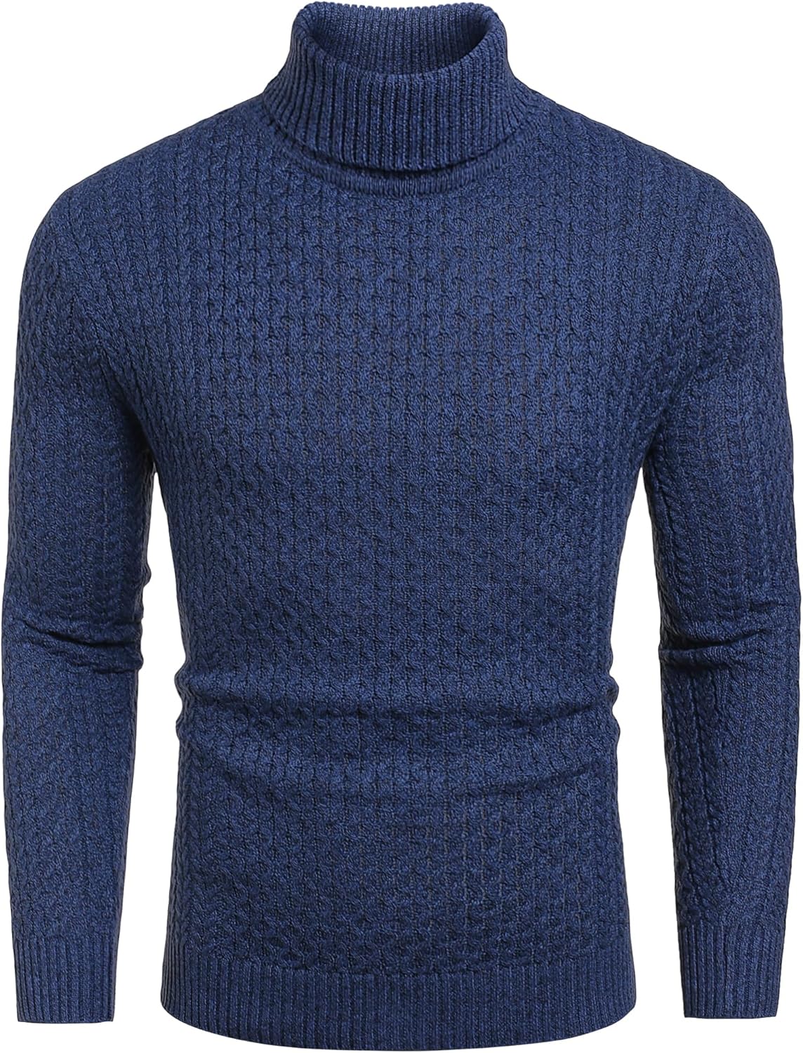 Men's Slim Fit Turtleneck Sweater for Casual and Formal Wear