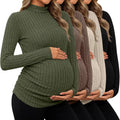Huukeay Women's Maternity T-Shirts 4 Pack Long Sleeve Tops