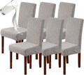 Waterproof Dining Chair Covers Set of 6 - Stretch Leaf Pattern