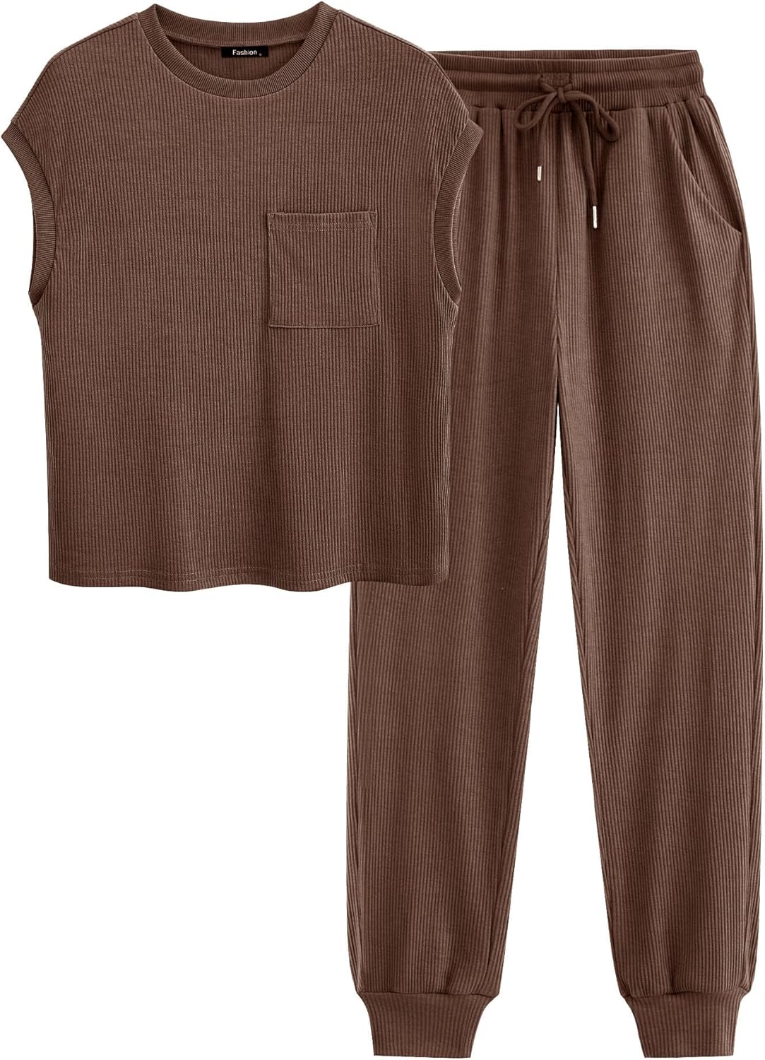 BTFBM Women's Two Piece Tracksuit for Summer Comfort and Style