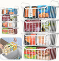 Freezer Organizer Bins with Foldable Handle - Stackable Chest Freezer