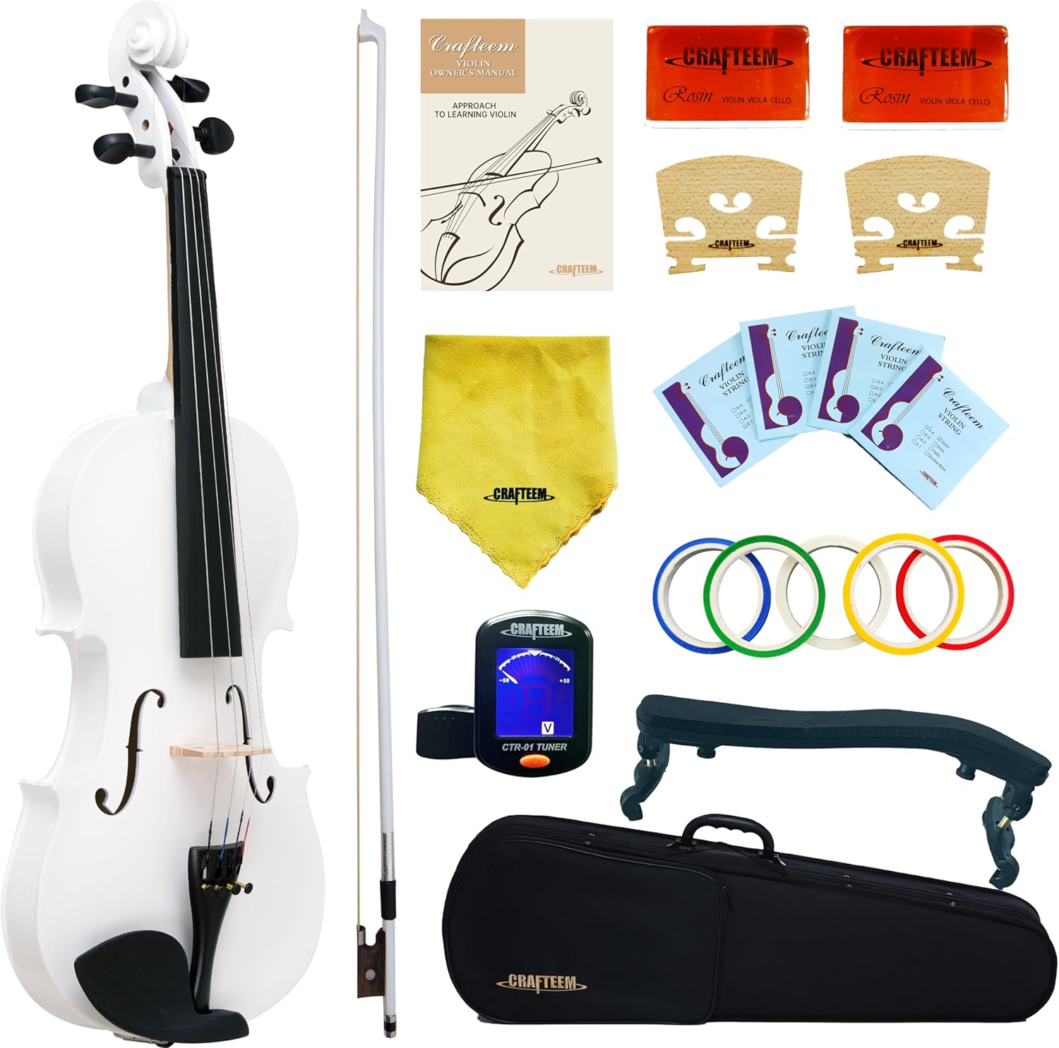 1/4 Fiddle Premium Violin Outfit for Beginners and Kids