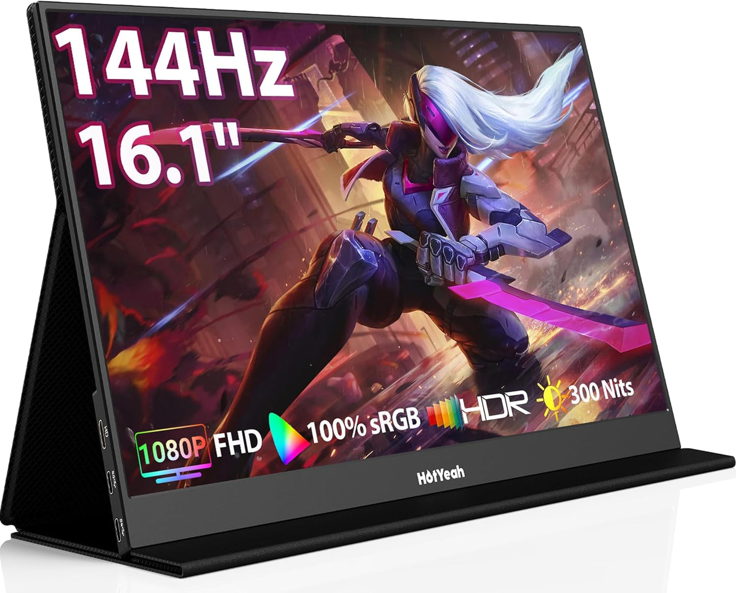 Immerse Anywhere with HotYeah 16.1'' Gaming Monitor