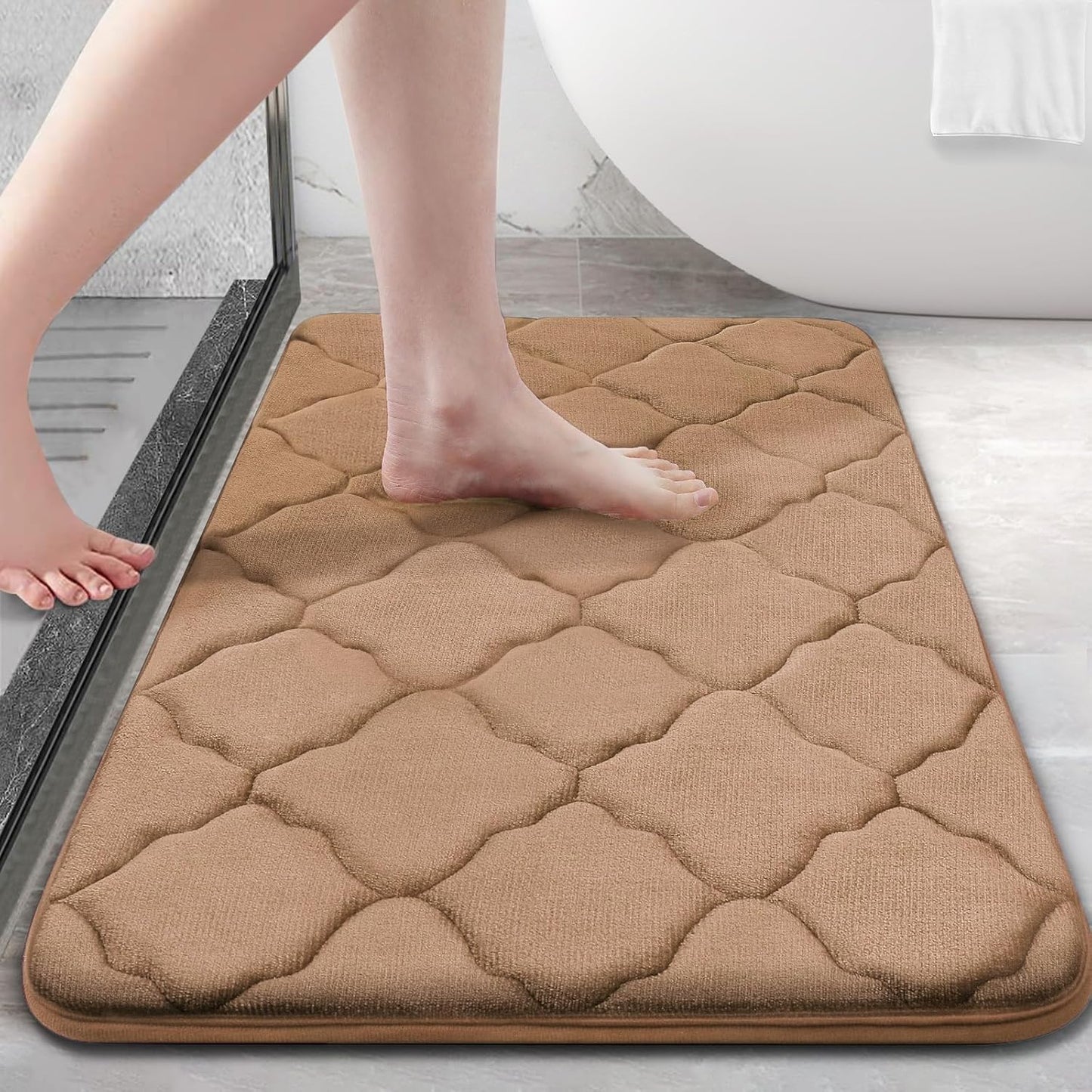 Memory Foam Bath Mat Rug 36x24 for Luxurious Comfort