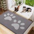48x30 in Light Grey Dog Door Mat for Muddy Paws - Low Profile