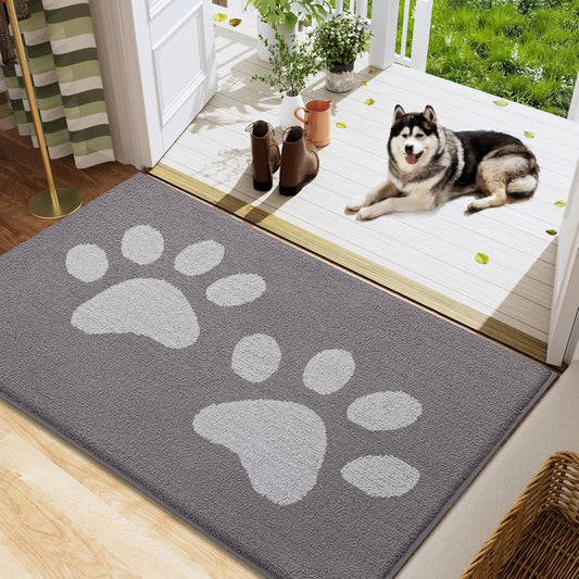 Buganda Dog Door Mat for Muddy Paws - Absorbent and Non-Slip