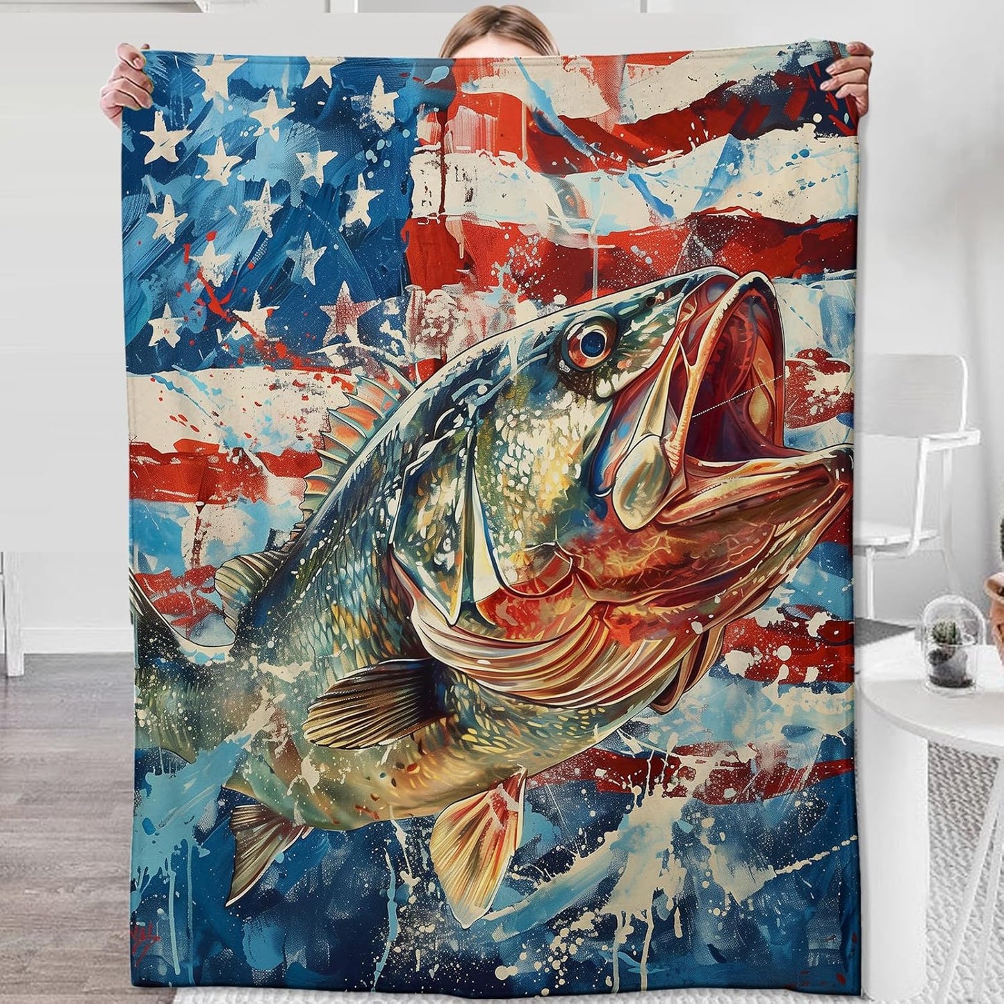 Zeleda Fish Blanket: Soft & Cozy Sunflower Throw for Living Room! 
