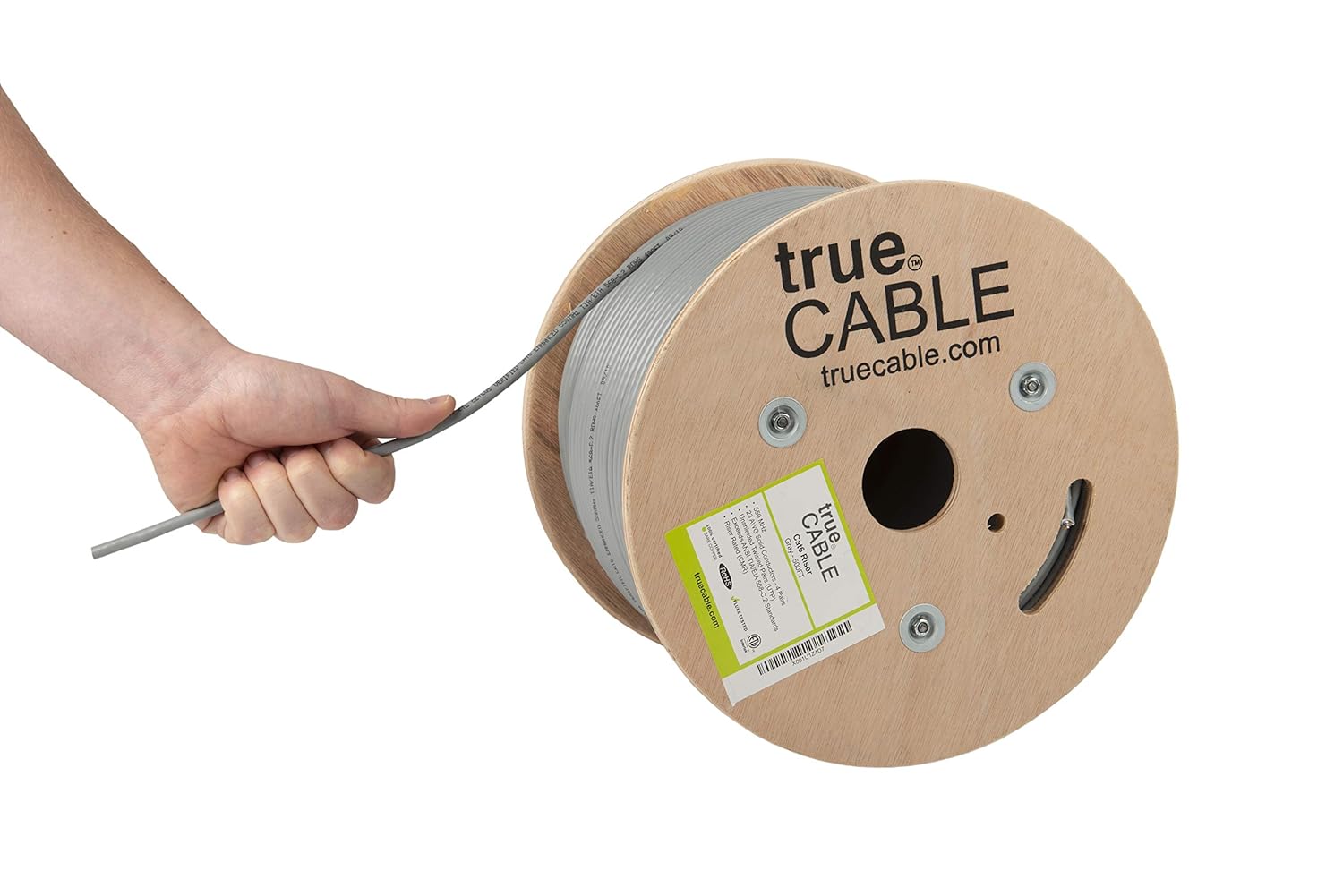 trueCABLE Cat6 Riser 500ft Ethernet Cable for High Performance