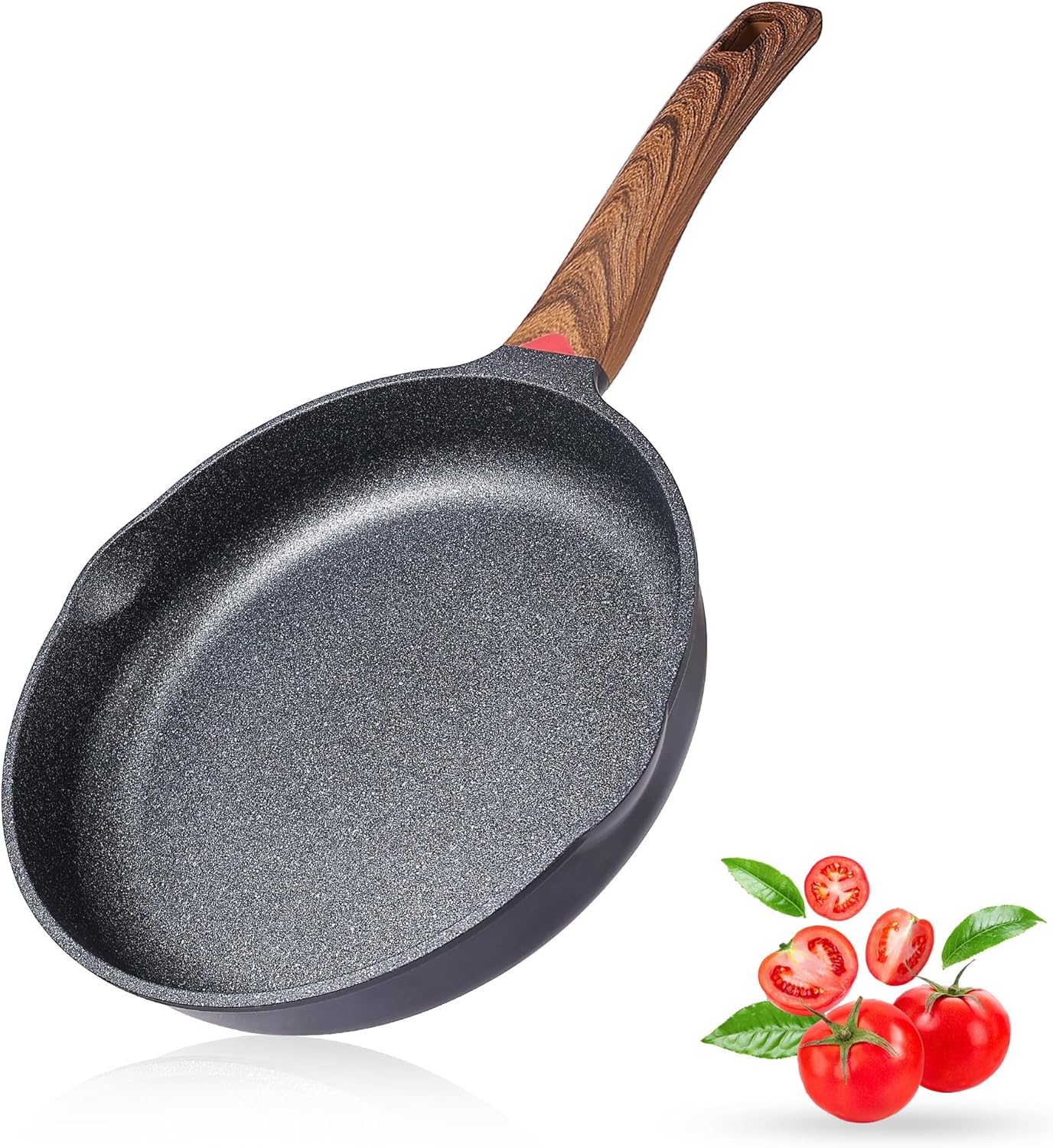Vinchef Nonstick Frying Pan with Wooden Handle, 11 Inch Skillet