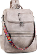 Laptop Backpack for Women Leather Travel Backpack with Laptop