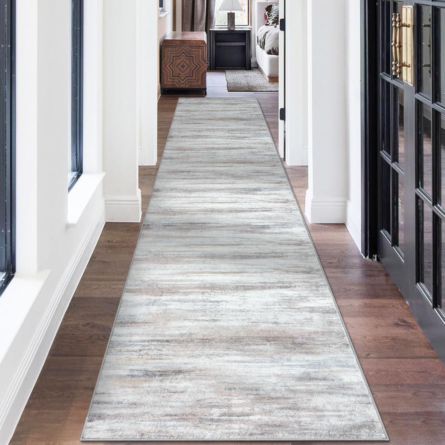 KOZYFLY Modern Abstract Kitchen Runner Rug for Stylish Spaces