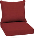 Arden Outdoor Deep Seat Cushion Set Ruby Red 22 in x 24 in