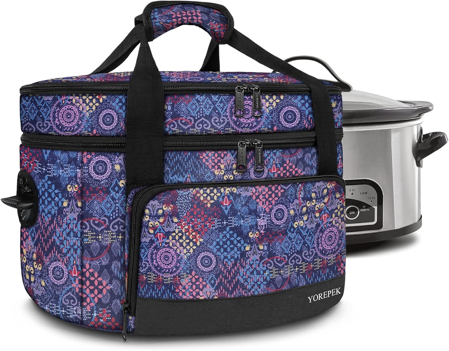 YOREPEK Slow Cooker Carrier for 6, 7, 8 Quart Crock-Pots