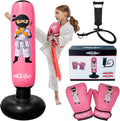 Punching Bag for Kids 5ft 3in Tall - Stable Ninja Inflatable Kit
