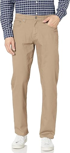 Men's Relaxed-Fit 5-Pocket Stretch Twill Pant for Comfort