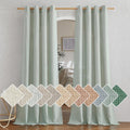 NICETOWN Thick Linen Sage Green Curtains for Home Decor