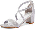 Women's 2.25 in Low Chunky Heels Dress Pump - Comfortable Open Toe