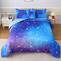 Full Ombre Blue Comforter Set - 6 Piece Full Bedding