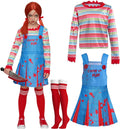 Creepy Doll Costume for Kids Girls - Killer Doll Outfit