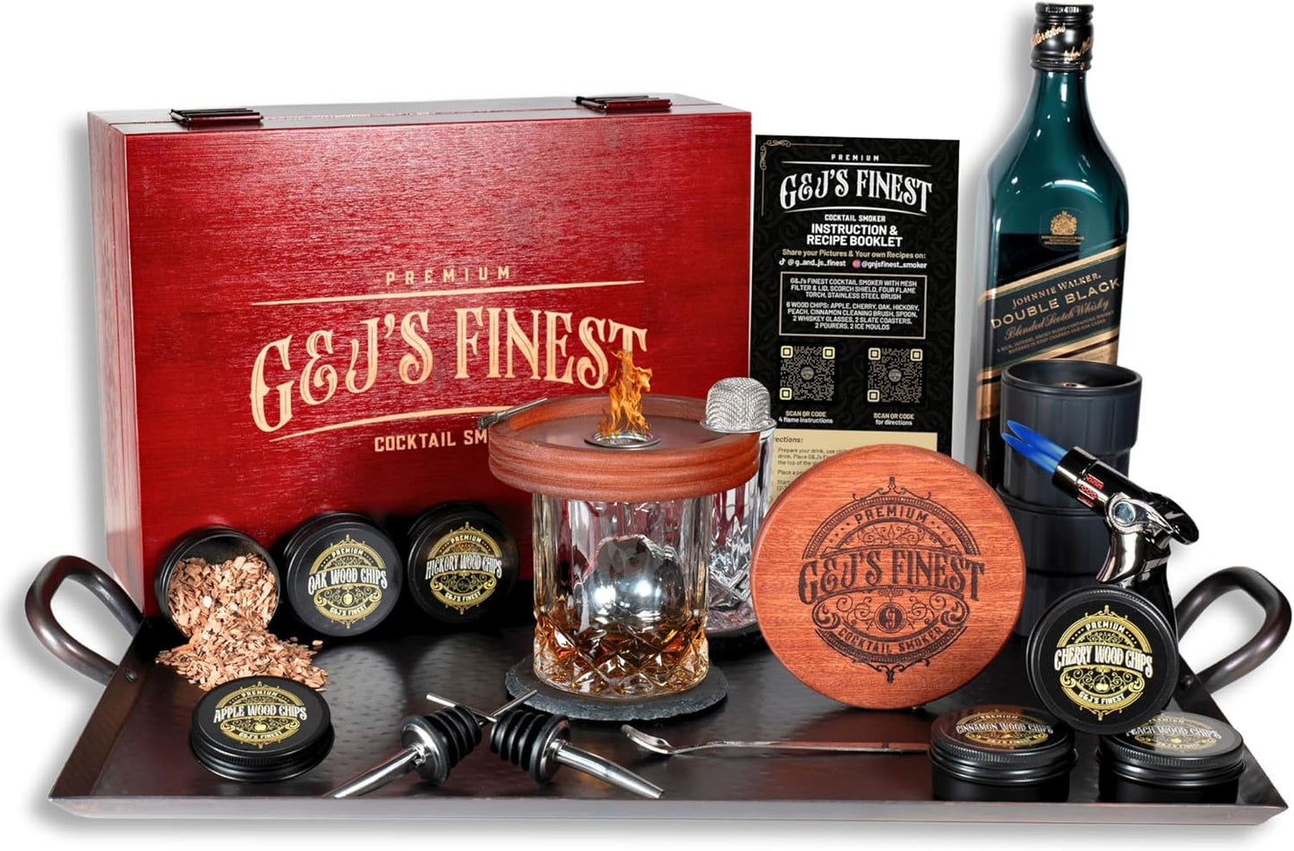 Bourbon Cocktail Smoker Kit | Torch & Wood Chips Set
