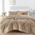 Smoofy Fluffy Full Size Comforter Set - Plush Faux Fur Comfort