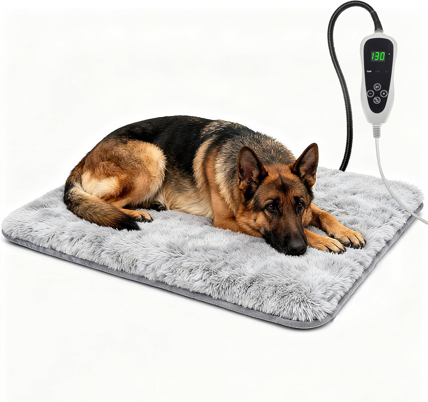 Large Dog Heating Pad with Smart Thermostat for Comfort and Safety