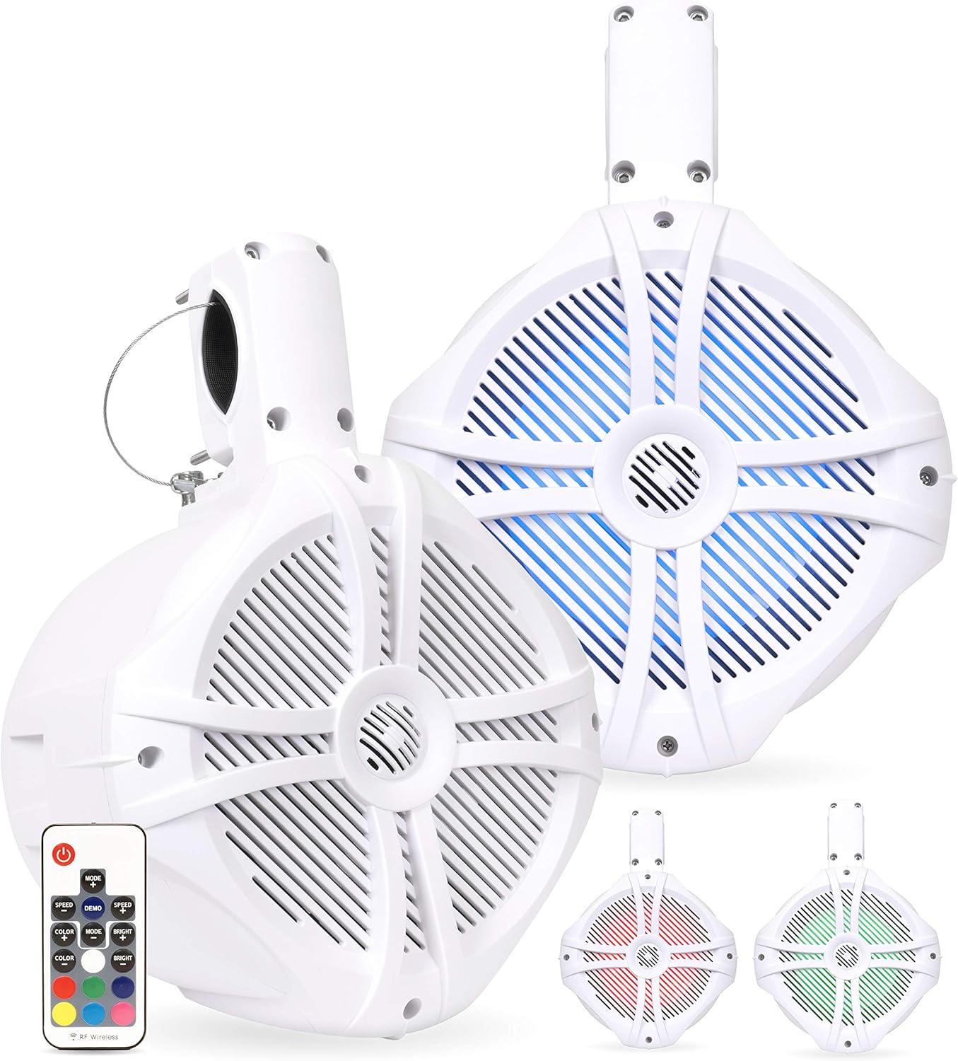 600W Marine Tower Speakers with LED Lighting