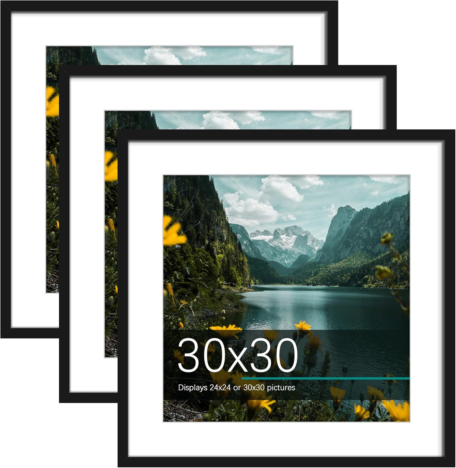 Picrit 30x30 Picture Frame Set for Versatile Wall Display