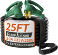NEMA 14-50P 25 FT 50 Amp RV/EV Extension Cord with Grip Handle