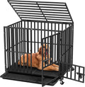 Heavy Duty Dog Crate 38 in Metal Kennel for Small and Medium Dogs