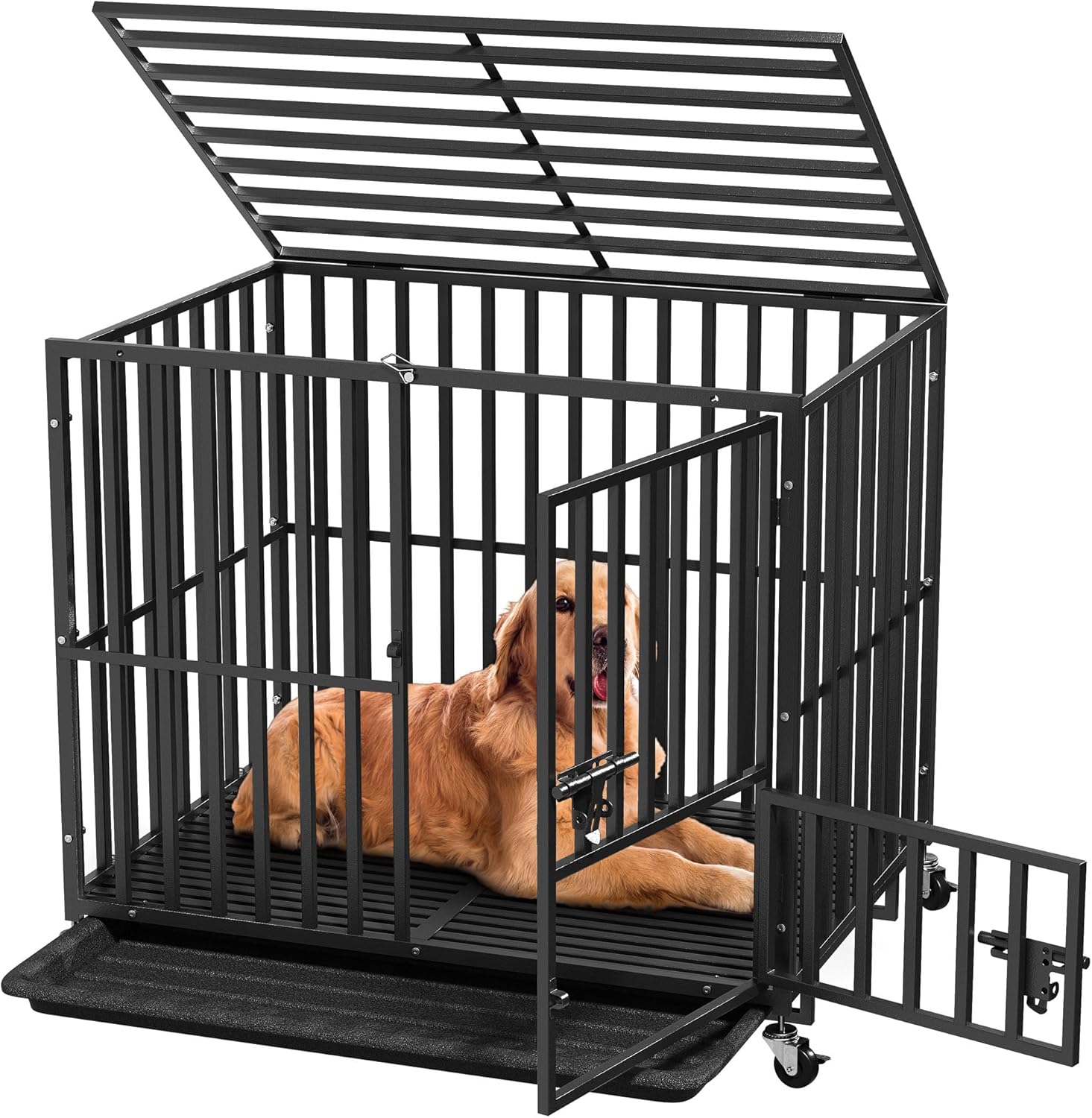 YITAHOME Heavy Duty Dog Crates for Small Medium Dogs, 38 Inch