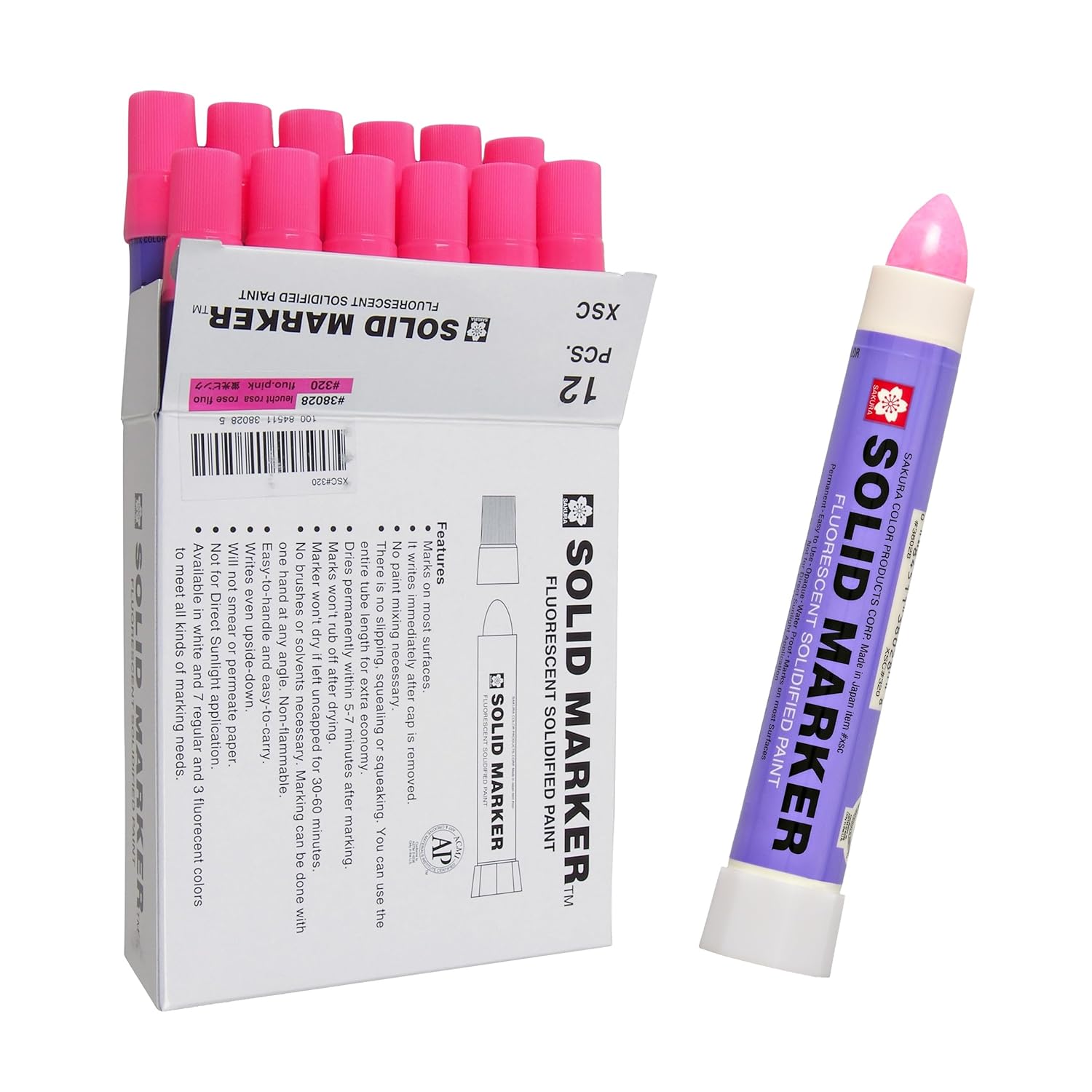 SAKURA XSC-320 Solidified Paint Marker in Fluorescent Pink
