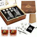 Whiskey Stones Whiskey Glass Gift Set - Chills Without Dilution