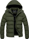 CREATMO US Men's Puffer Coat for Winter with Waterproof Protection